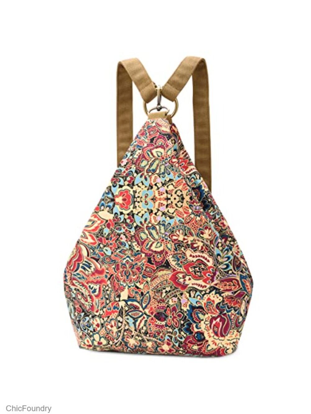 Women's Small Floral Backpack, Waterproof? Not Specified, Adjustable Strap